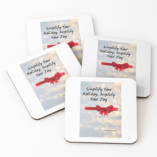 Item preview, "Simplify your holiday, amplify your joy." designed and sold by CUTESTUFFnow.
