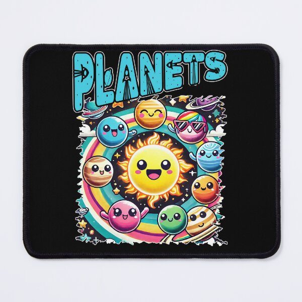 Item preview, PLANETS cute happy planets in the cartoon solar system space lovers and enthusiasts design designed and sold by Jt41.