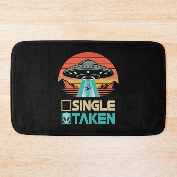 Item preview, Single or Taken Alien Funny Valentine's Day UFO Spaceship designed and sold by clothesy7.
