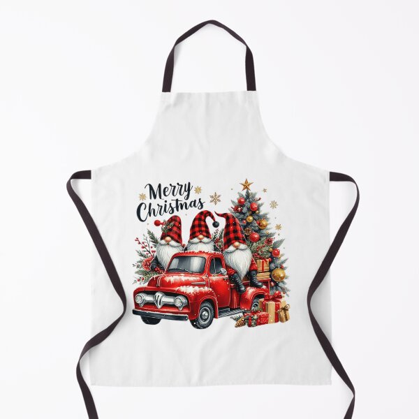 Item preview, Merry Christmas Cute Gnomes Lover Red Truck Christmas Tree designed and sold by LeggetTinch.