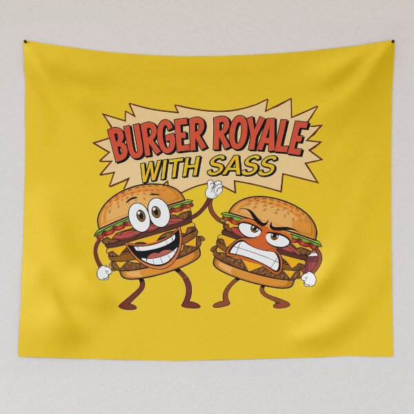 Item preview, Burger Royale with Sass - Pulp Fiction Fun designed and sold by PosiPrints.