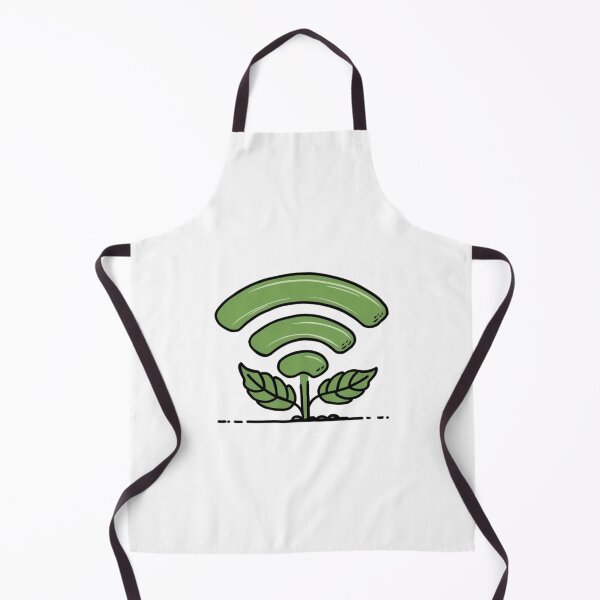 Item preview, Plant With WiFi Signal Leaves Gift For Nature And Tech Lovers designed and sold by CosmicFreedom9.