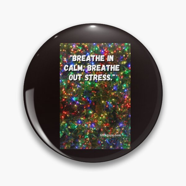 Item preview, "Breathe in calm, breathe out stress." designed and sold by CUTESTUFFnow.