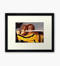 Botticelli's Venus & Beatrix Kiddo from Kill Bill by Luigi Tarini Framed Print