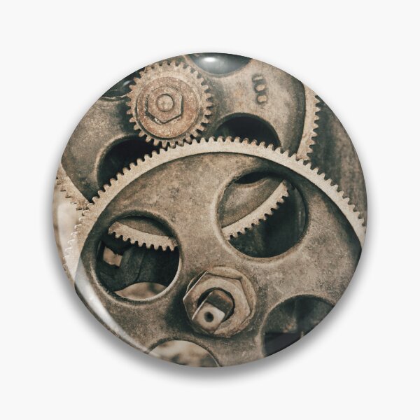 Item preview, Vintage Train Factory Gears - Industrial Patina Wall Art Print designed and sold by FraireDesign.