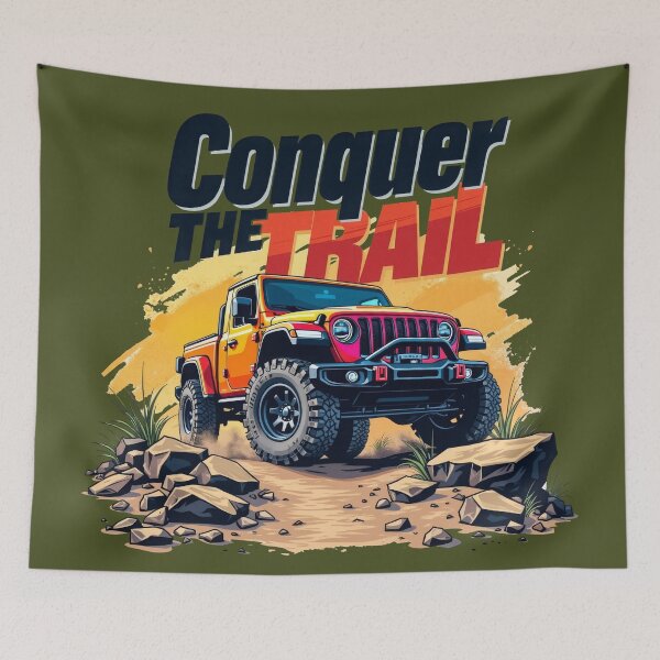 Item preview, Conquer the Trail 4x4 Off-Road Truck Design designed and sold by tarzbol.