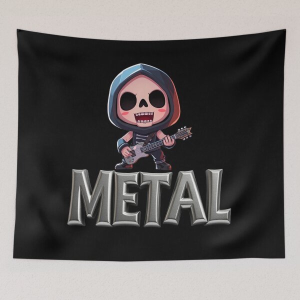 Item preview, Kawaii Death Metal, Anime Skull, Music Merch designed and sold by Burn-Ego.