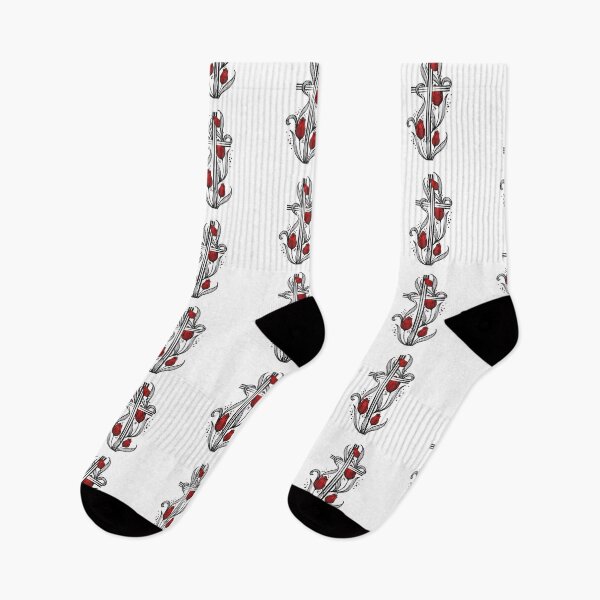 Item preview, Cross With Red tulips illustration  designed and sold by GinyHappyLogo.