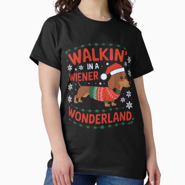 Item preview, Walking In A Weenie Wonderland Funny Dog Charm designed and sold by luannsemmsobre.