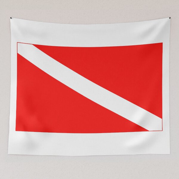 Item preview, Diving Flag designed and sold by Angry Swan Designs.