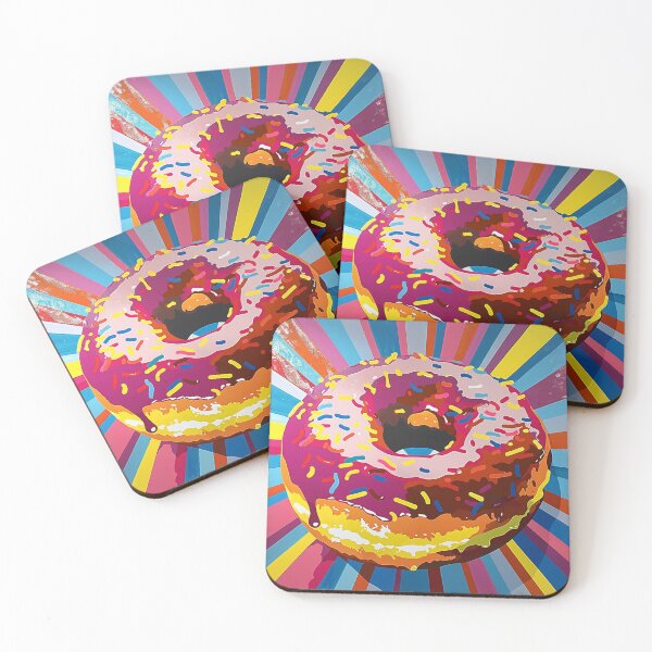 Item preview, Iced Donut Pop Art 14 designed and sold by AstroRisq.