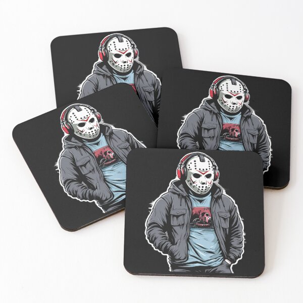 Item preview, DJ Headphones, Hockey Mask, Slasher, 80s designed and sold by Burn-Ego.