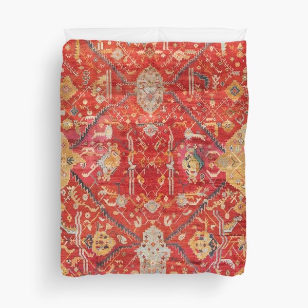 Item preview, Antique Turkish Oushak Rug Print designed and sold by Vicky Brago-Mitchell®.