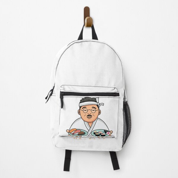 Item preview, Konnichiwa Sushi Chef Print designed and sold by SharmaSketches.
