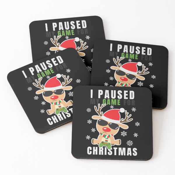 Item preview, I paused my game for Christmas cool gaming reindeer designed and sold by Lady-Frost.