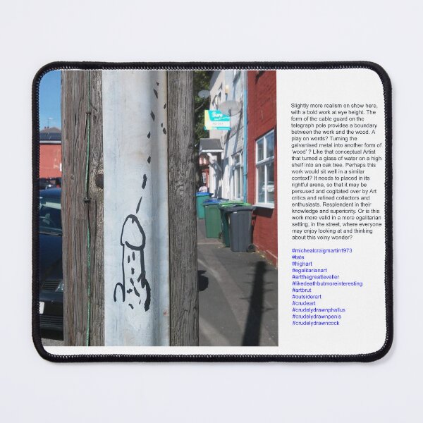 Item preview, Art on a telegraph pole designed and sold by crudedrawcock.