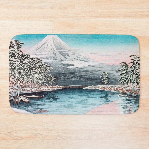 Item preview, Snowy Lakeside with Mount Fuji designed and sold by MINE Design-Works.