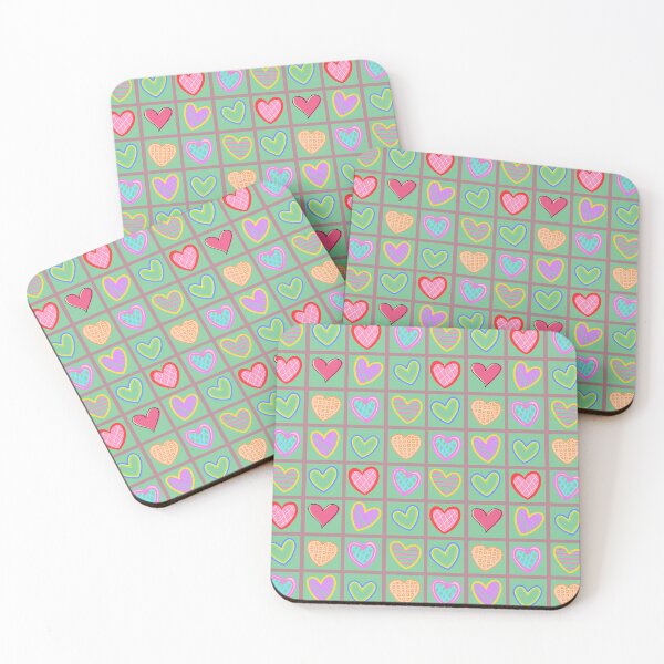 Item preview, Heartfelt Hugs: A harmonious pattern featuring 12 unique hearts, each with its own style and character, arranged in a pleasing composition.. designed and sold by Grang Art Artistic Designs.