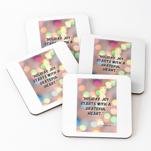 Item preview, "Holiday joy starts with a grateful heart." designed and sold by CUTESTUFFnow.
