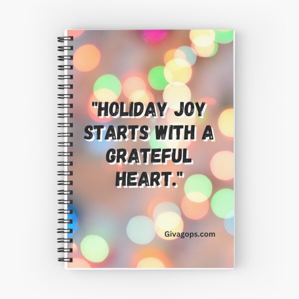 Item preview, "Holiday joy starts with a grateful heart." designed and sold by CUTESTUFFnow.