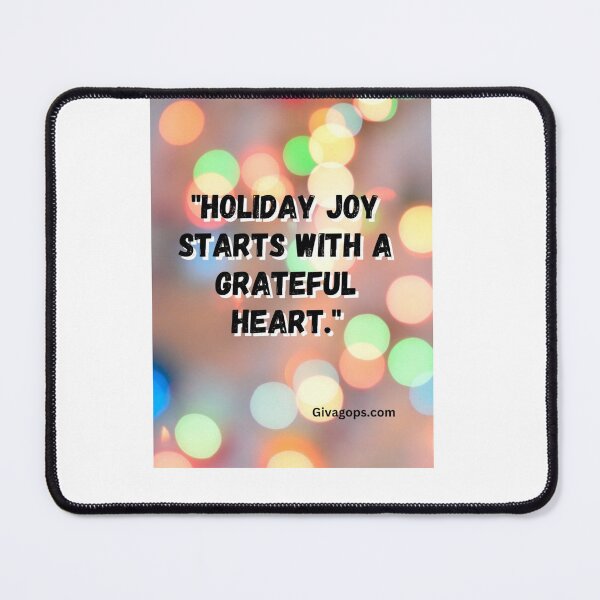 Item preview, "Holiday joy starts with a grateful heart." designed and sold by CUTESTUFFnow.