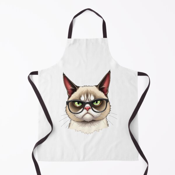 Item preview, Cartoon grumpy cat with glasses designed and sold by naatala.