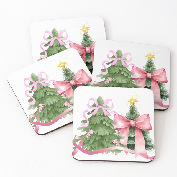 Item preview, Coquette Christmas Tree, Breast Cancer Awareness designed and sold by danaJG.