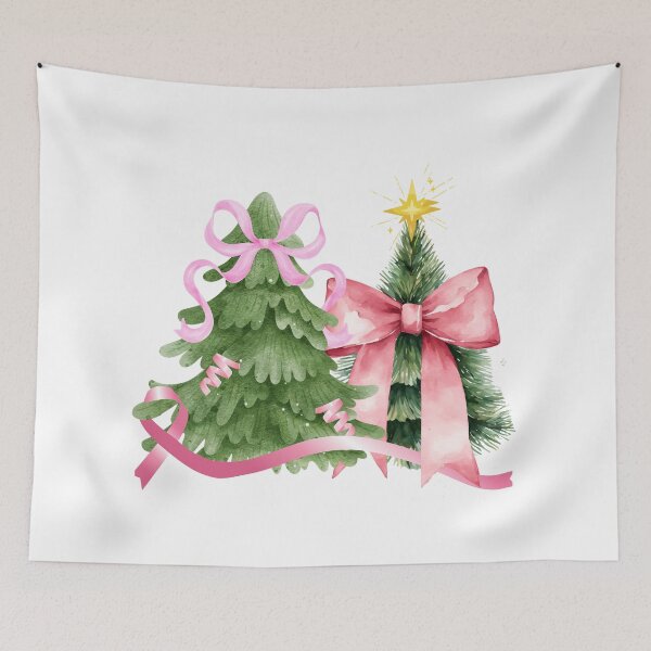 Item preview, Coquette Christmas Tree, Breast Cancer Awareness designed and sold by danaJG.