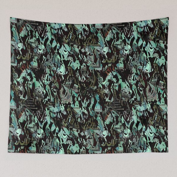 Item preview, fractal web (stereotypical teal version) designed and sold by Alphameter.