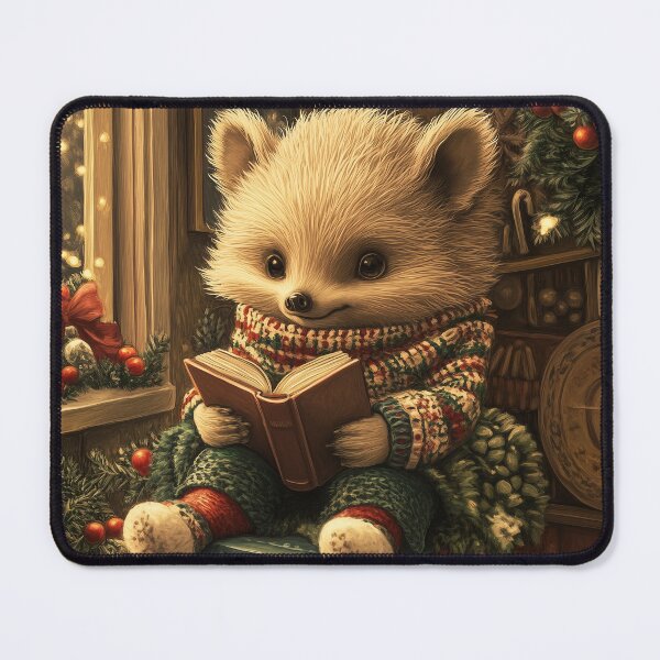 Item preview, Cute Little Bear Reading a Christmas Fairytale designed and sold by LonesomeKnight.