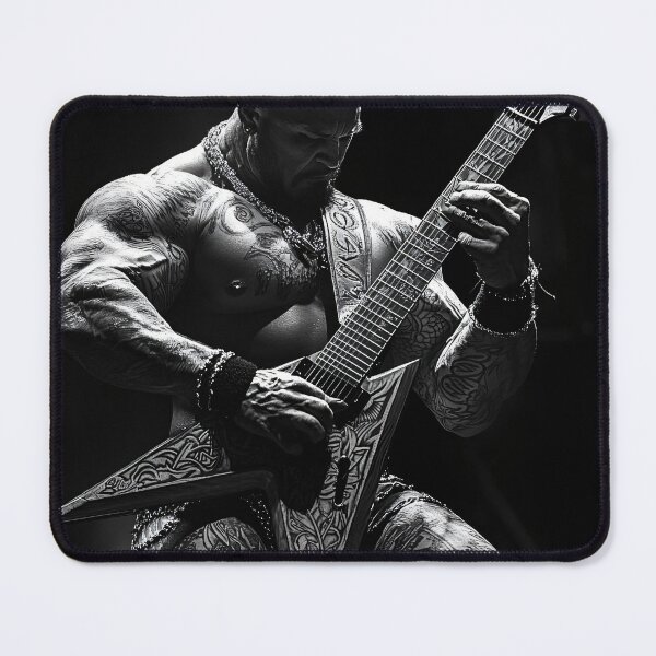 Item preview, Bodybuilder metal guitarist designed and sold by ZoolMasterOX.