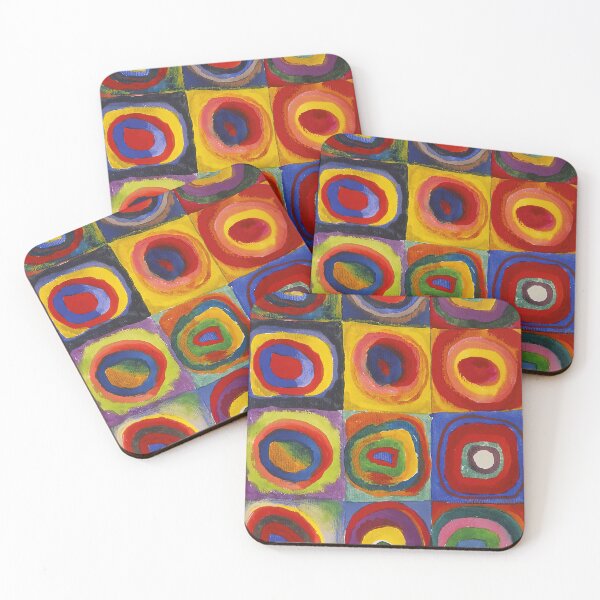 Item preview, Wassily Kandinsky Color Study Squares with Concentric Circles designed and sold by maniacfitness.