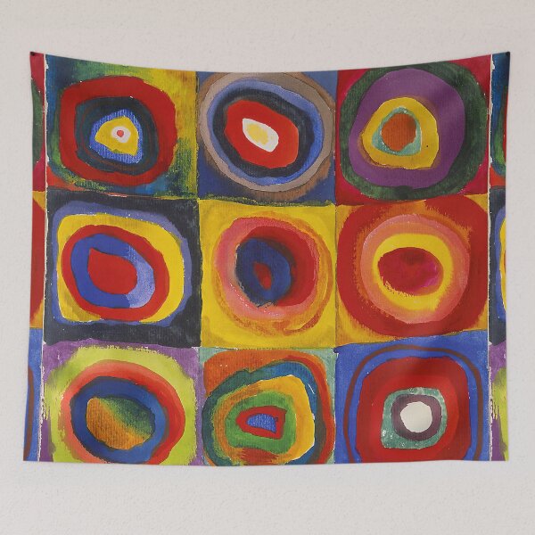 Item preview, Wassily Kandinsky Color Study Squares with Concentric Circles designed and sold by maniacfitness.