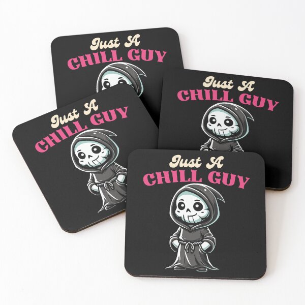Item preview, Cute Grim Reaper - Just a Chill Guy designed and sold by Kawaii-n-Spice.