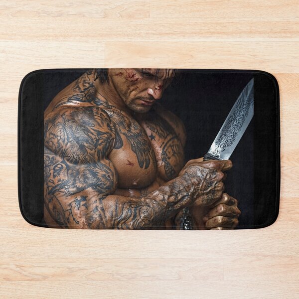 Item preview, A tattooed Cimmerian warrior designed and sold by ZoolMasterOX.