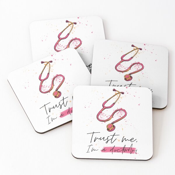 Item preview, Stethoscope, quote, Trust me I’m a doctor, funny medical symbol for doctors and healthcare workers designed and sold by Drawmecute.