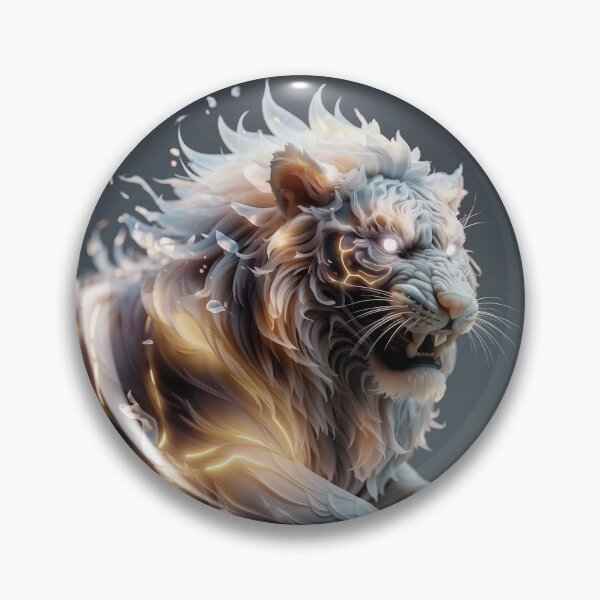 Item preview, Majestic Glowing Lion - 3D Fantasy Art designed and sold by YourOnlyCorner.