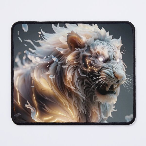 Item preview, Majestic Glowing Lion - 3D Fantasy Art designed and sold by YourOnlyCorner.