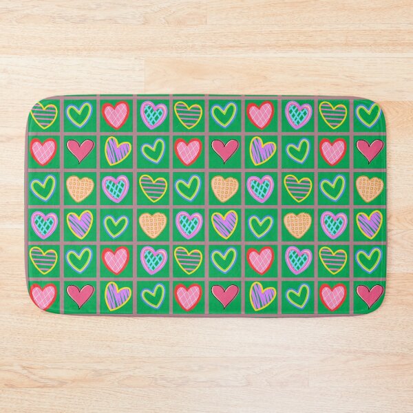 Item preview, Hearty Happiness: A harmonious pattern featuring 12 unique hearts, each with its own style and character, arranged in a pleasing composition.. designed and sold by Grang Art Artistic Designs.