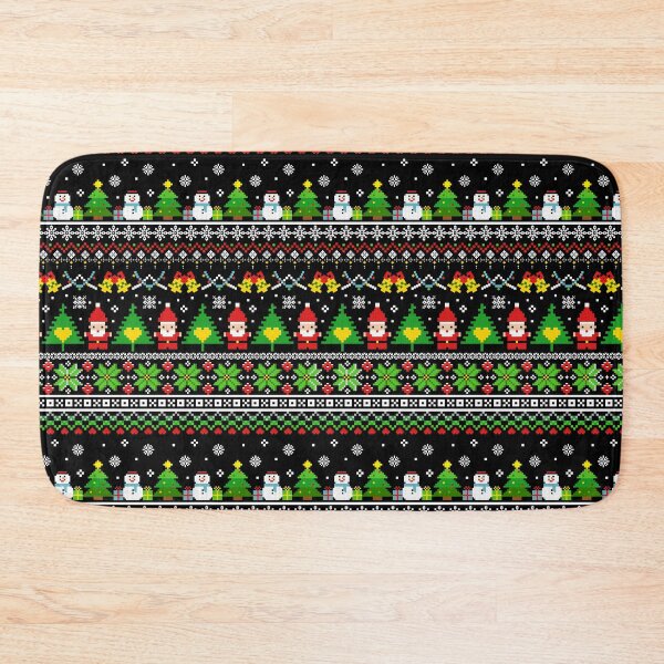 Item preview, Christmas pixel art design for fabric and for all businesses. designed and sold by Alynek-Design.