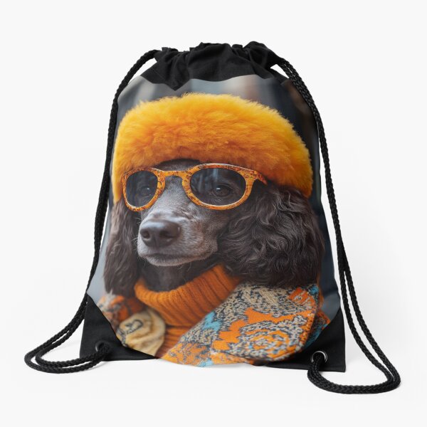 Aperçu de l'œuvre Caniche chic parisien créée et vendue par FleurFrench.