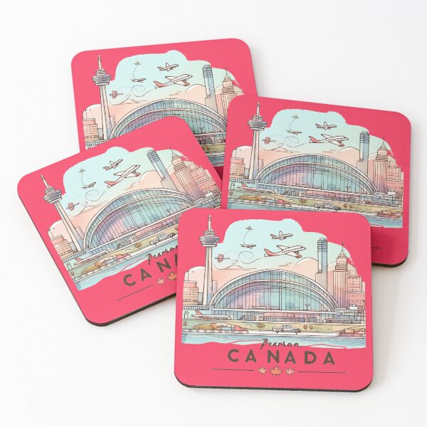 Item preview, Pearson Airport Canada Minimalist Watercolor Sticker,  designed and sold by PaintMeWorld.