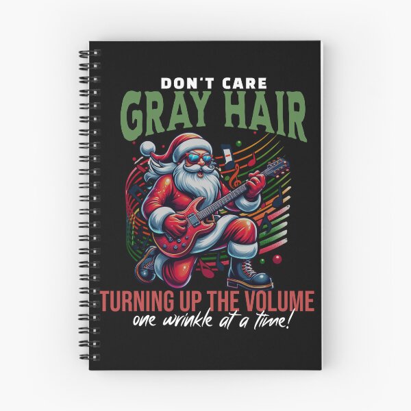Item preview, Christmas Beard Gray Hair, Santa Don't Care, Retro Guitar Funny designed and sold by GetKnitPun.