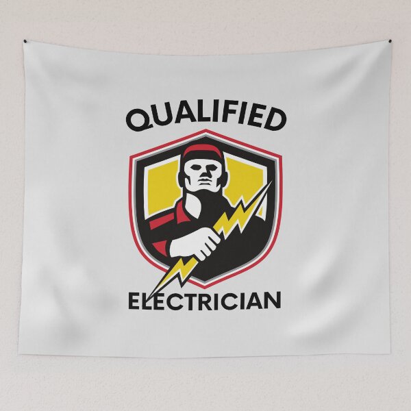Item preview, Qualified Electrician designed and sold by musthavewords.