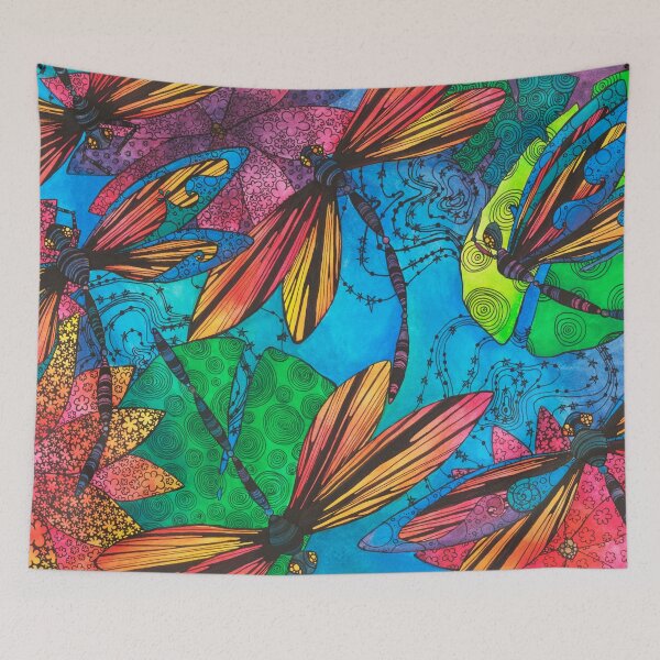 Item preview, Dragonfly Garden designed and sold by CPascoeArt.