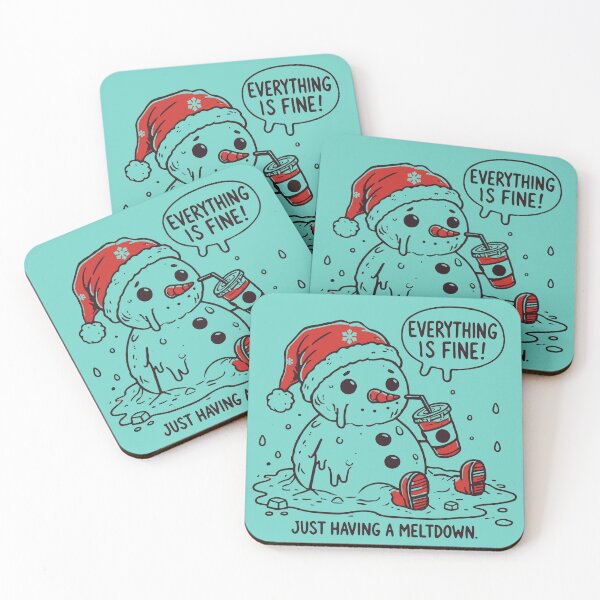Item preview, Christmas Snowman in Crisis – Winter Humor designed and sold by Aredbox.