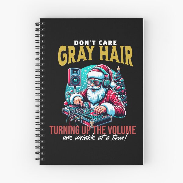 Item preview, Christmas Beard Gray Hair, Santa Don't Care, DJ Retro Funny designed and sold by GetKnitPun.