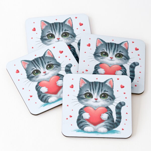 Item preview, Cute cat with hearts designed and sold by Juan Carlos Trujillo.