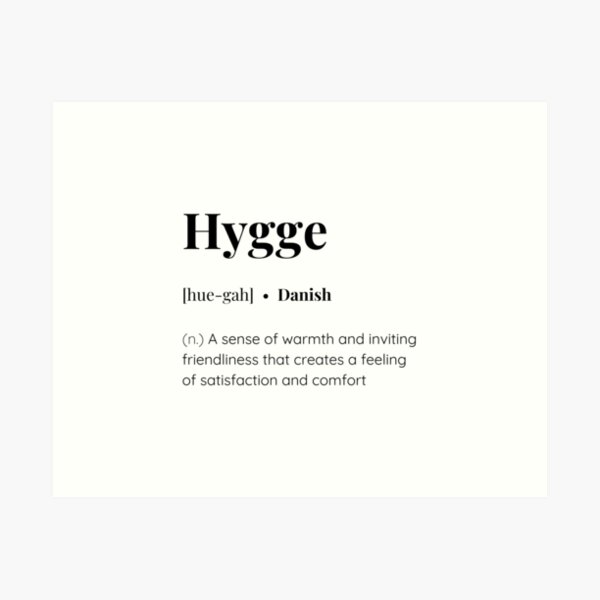 Item preview, Hygge Danish word meaning designed and sold by SimplyMots.