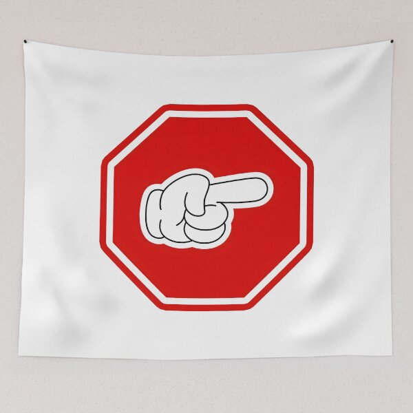 Item preview,  Cartoon Finger Pointing Right Signage designed and sold by RvinJo8.